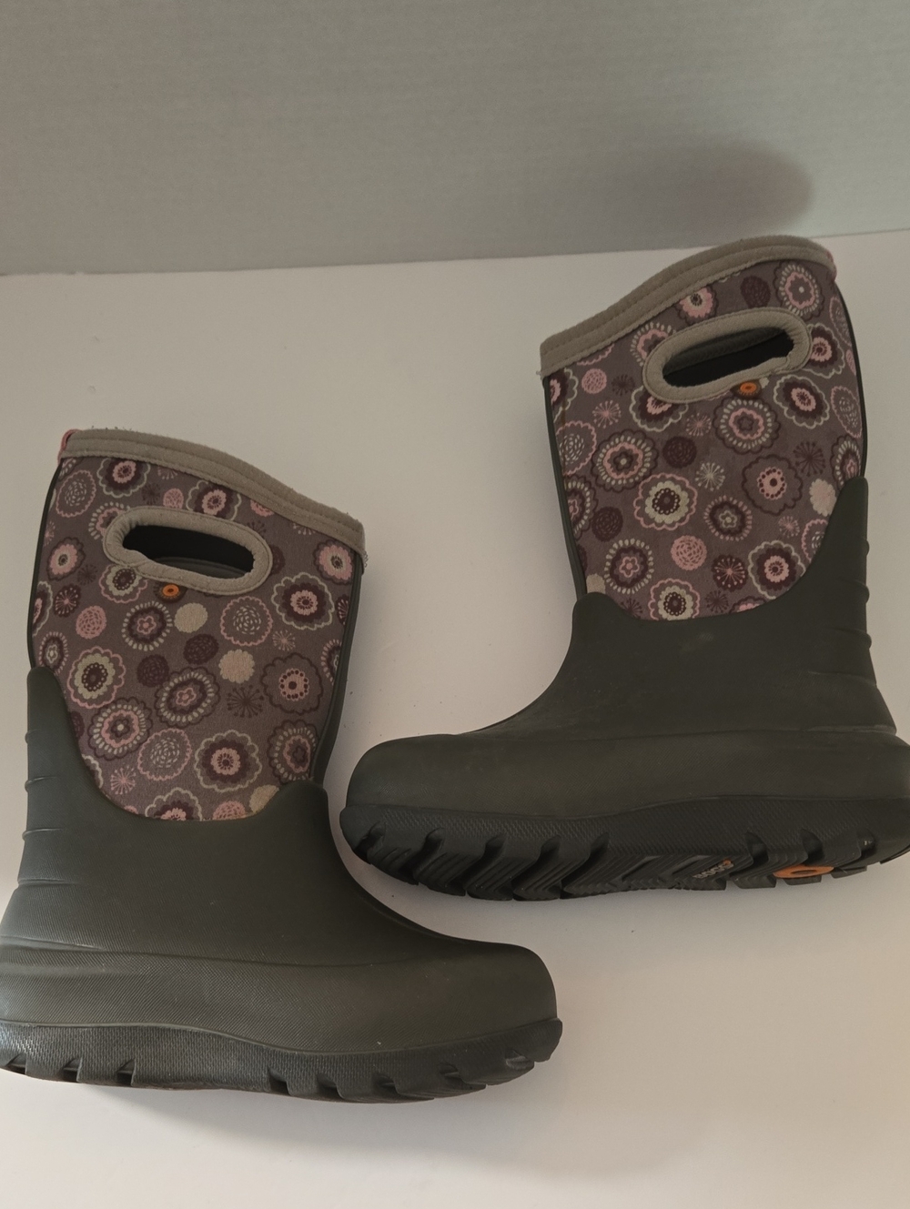 Bogs Purple Floral Neoprene Rain Boots